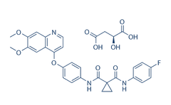 Cabozantinib malate (XL184)结构式