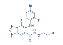 Binimetinib (MEK162, ARRY-162, ARRY-438162)结构式