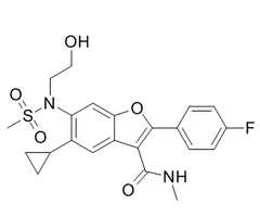 HCV-796(Nesbuvir)结构式