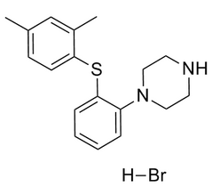 Vortioxetine hydrobromide (沃替西汀氢溴酸盐; Lu AA210结构式