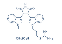 Ro 31-8220(Bisindolylmaleimide IX)甲磺酸盐结构式