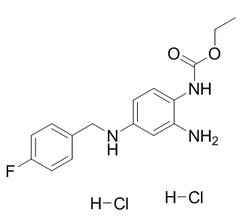 Retigabine(Ezogabine; D23129)结构式