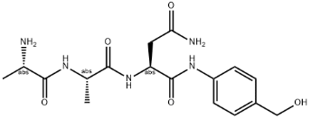 Ala-Ala-Asn-PAB结构式